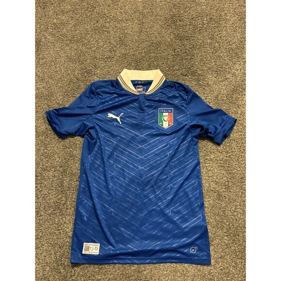 Italy 2011 2012 2013 Home Football Shirt Soccer Jersey Puma Button Size XS - Picture 1 of 8